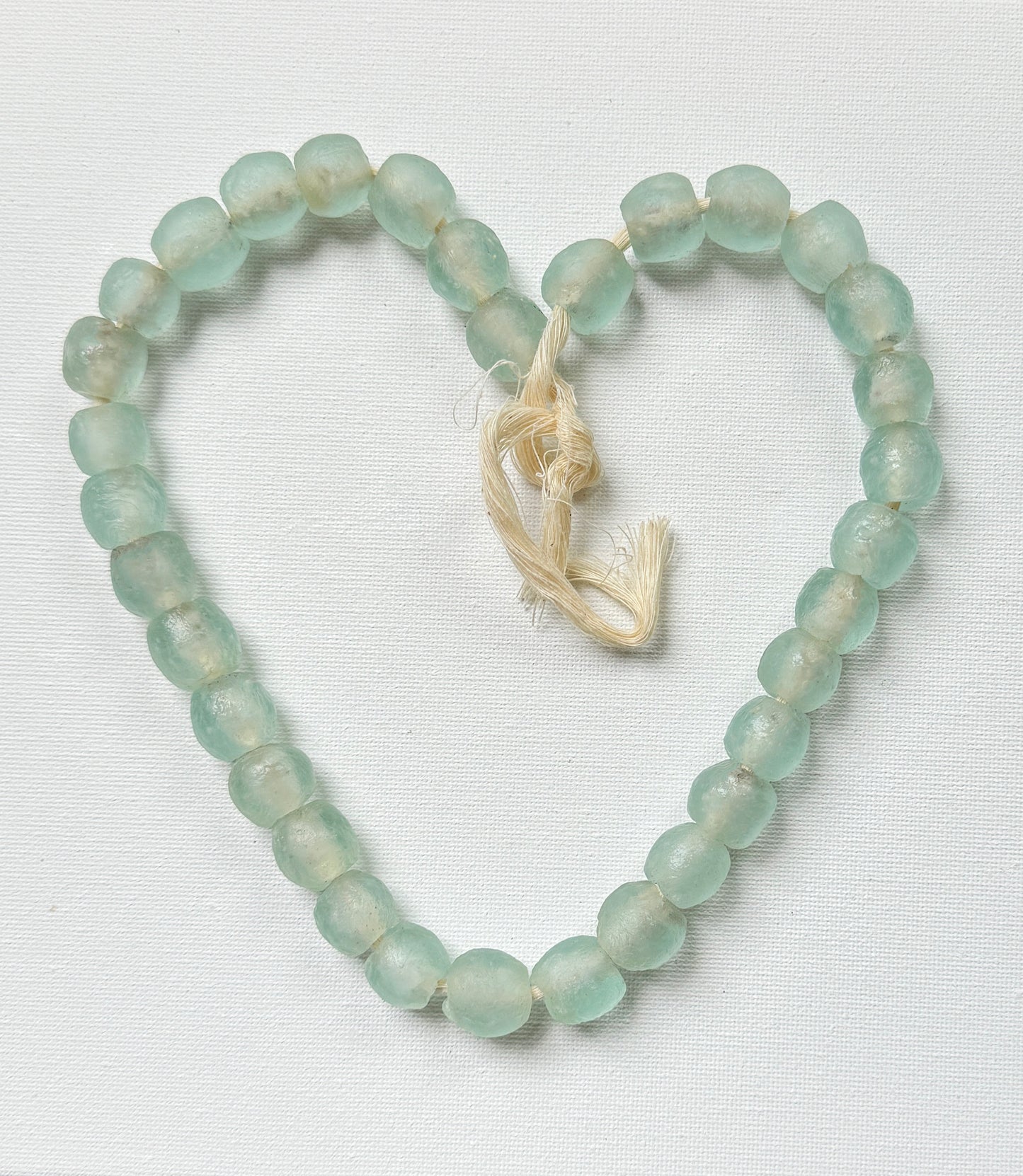 Light Green African Glass Beads (SB003)