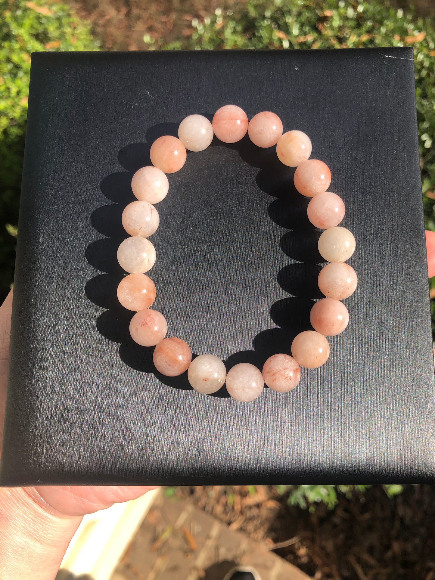 Natural Pink Rose Rutilated Quartz Bracelet, 10mm+ Candy Red Rutile Quartz Bead, Rabbit Hair, Energy Crystal