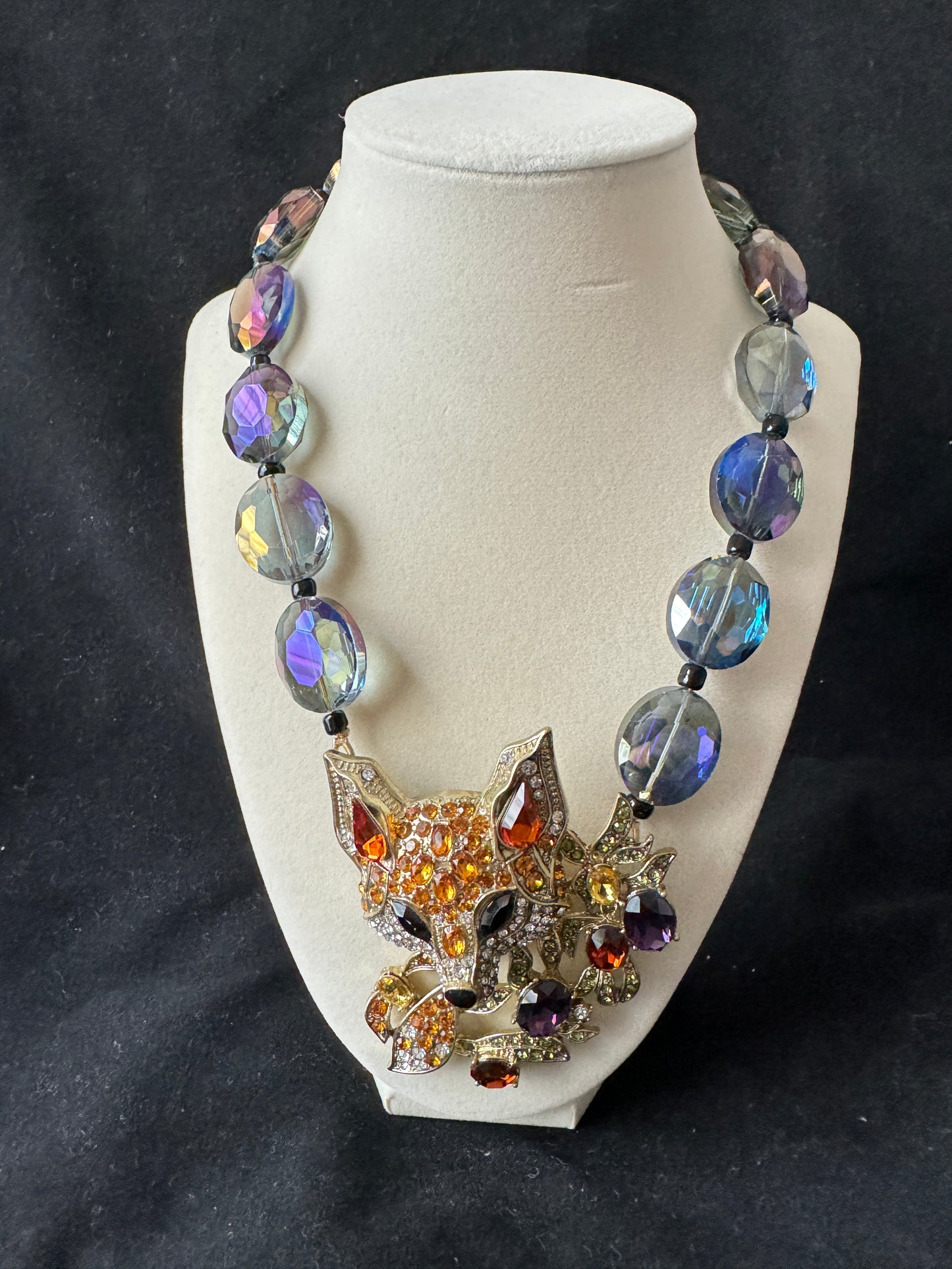 Fox Crystal Beads Necklace