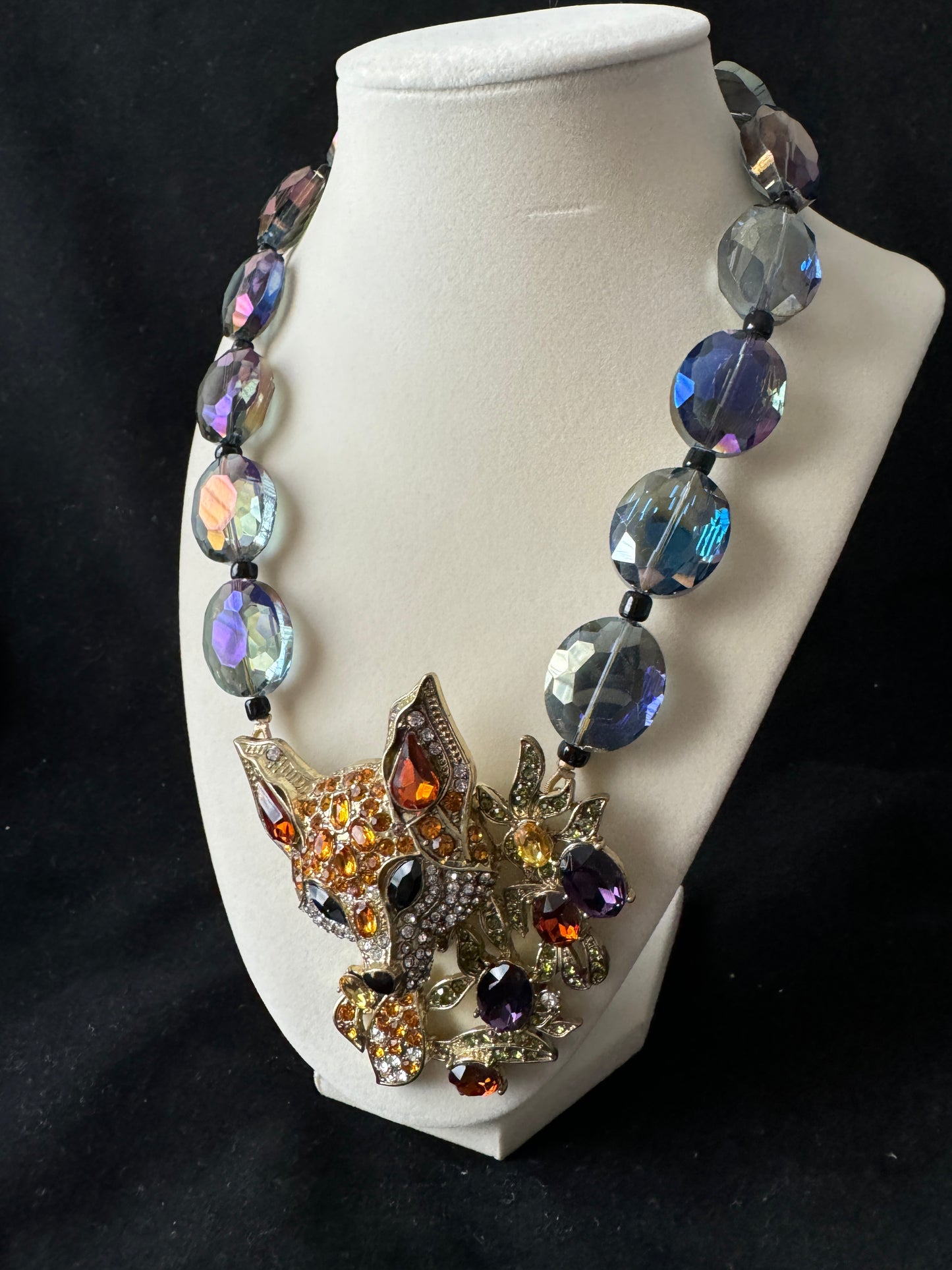 Fox Crystal Beads Necklace