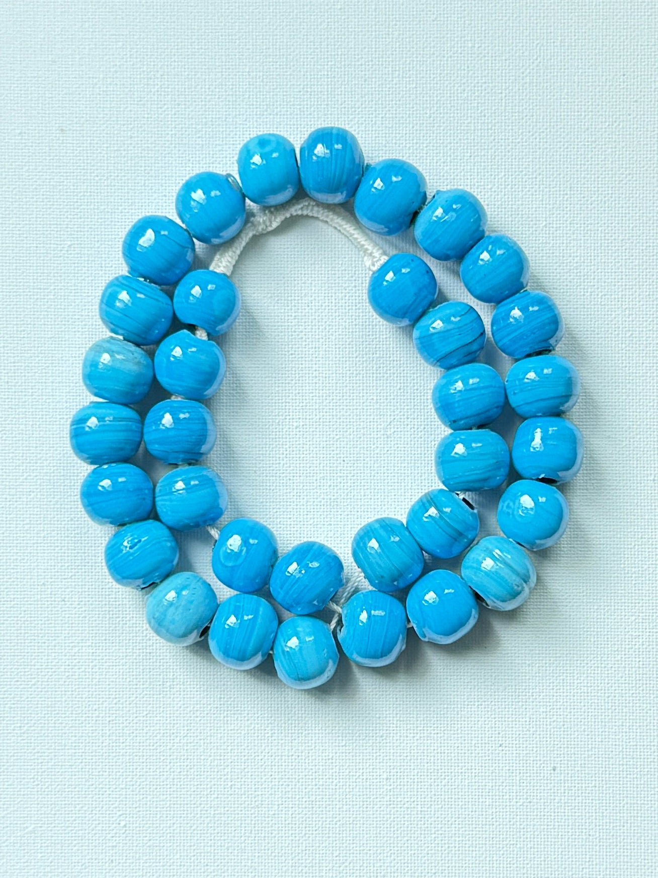 Blue Nepali Glass Beads (RA003)