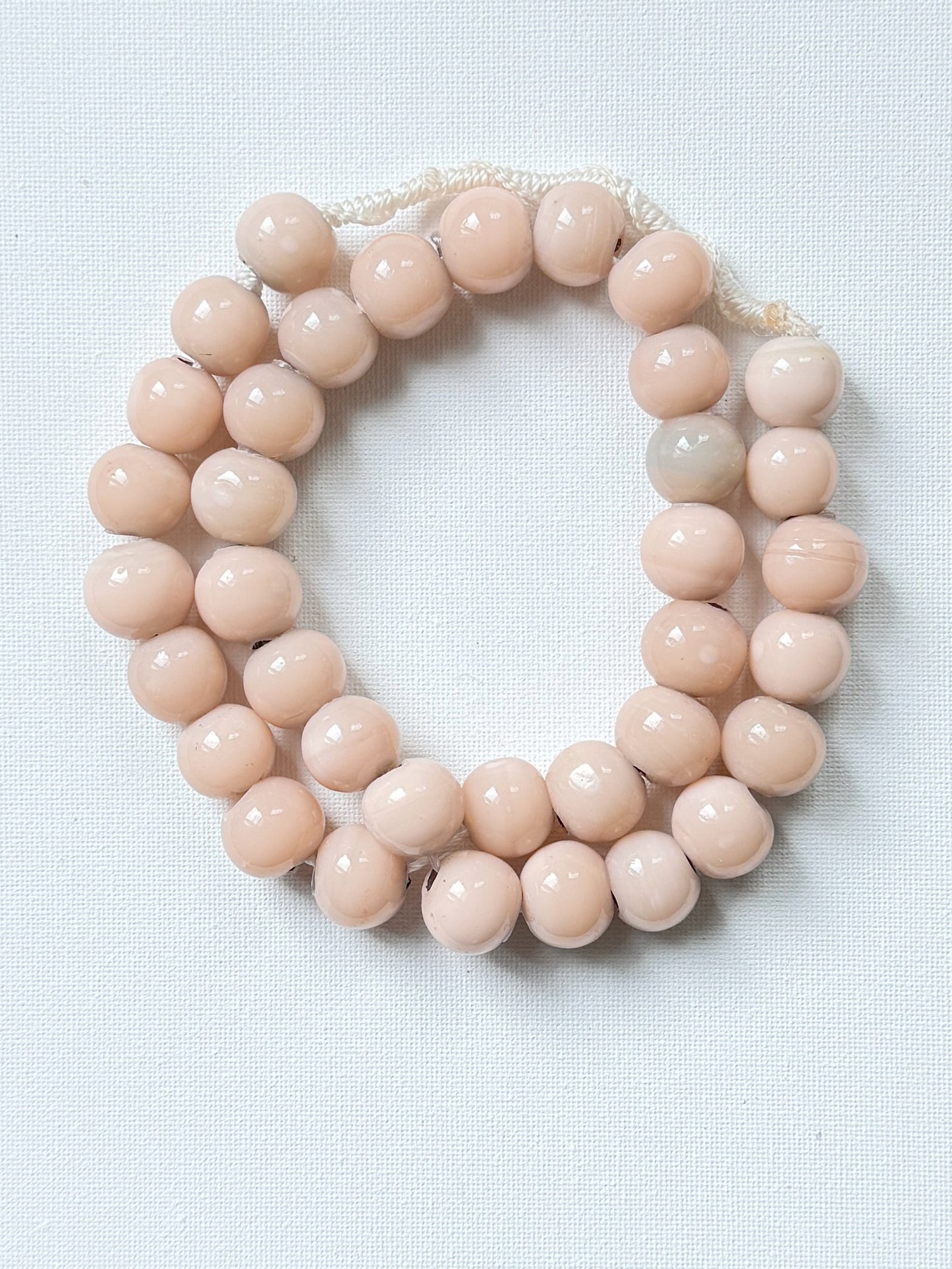 Beige Nepali Glass Beads (RA006)